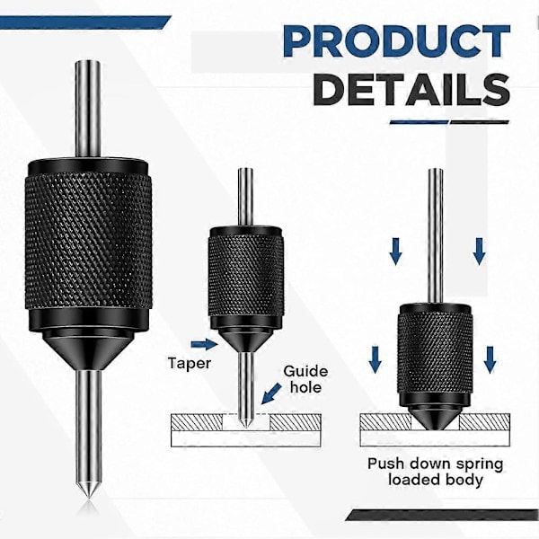 Universal Transfer Center Aligner Transfer Punch Metallisk Härdad Stiftmaskin Område 3/16 Tum till Perfekt