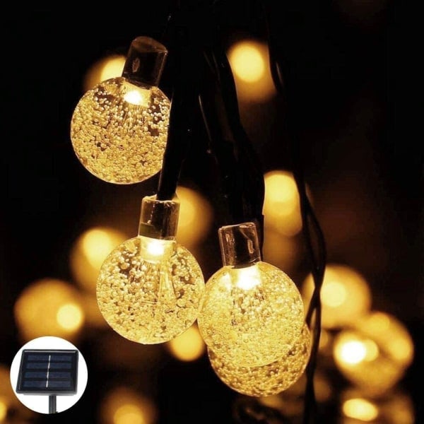 Solcellslampor utomhus, 7 m 50 LED-lampor utomhus, 8 lägen