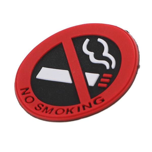 Rökförbudsskylt Varningslogotyp Biltaxidekal (röd, 15 st)