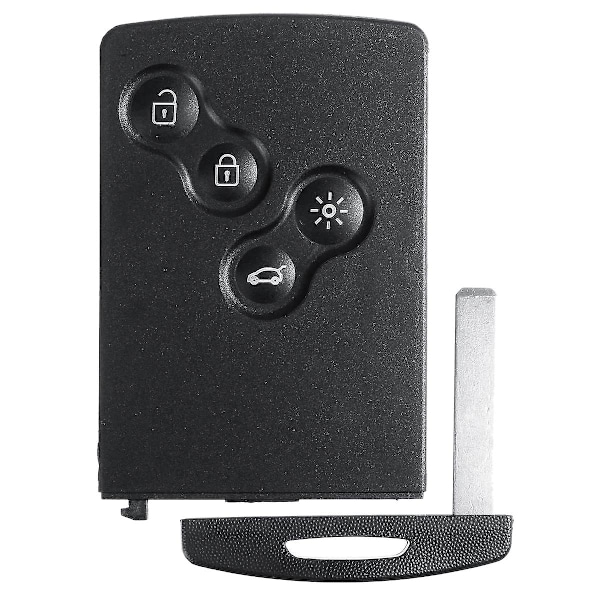 TS-4 Knap Smart Kort Bilnøgle 433mhz Pcf7952 Chip Fjernbetjeningsnøgle Kompatibel Renault Megane 3 2009 - 2014