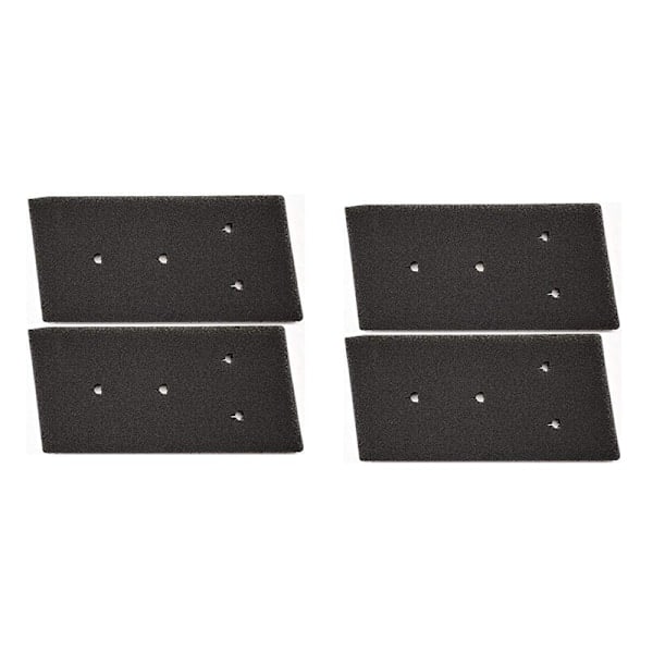 Luddfilter för torktumlare 4-pack Whirlpool 481010716911 Svart