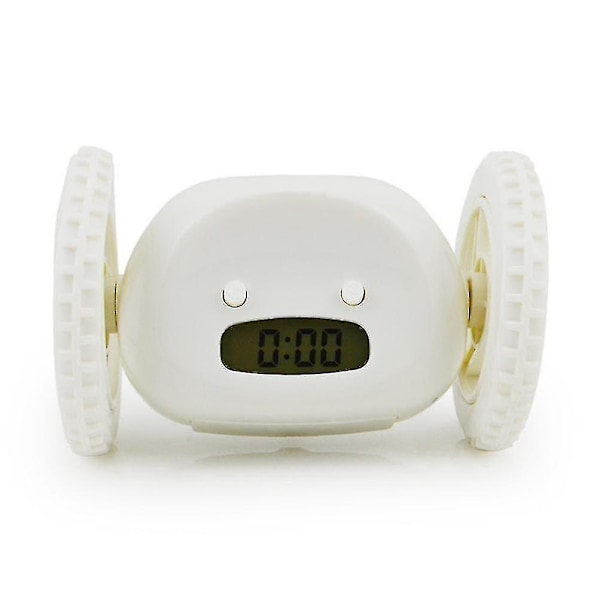 Rolling Alarm Clock with Wheels, Digital Clock