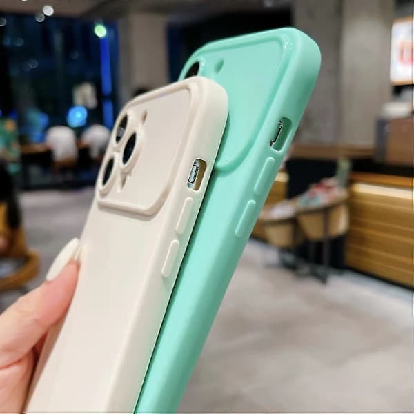 Matt TPU-deksel for iPhone 15 Pro Max, ripebestandig, støtsikkert mobildeksel