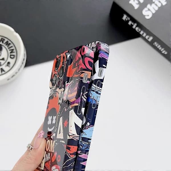 Painted Pattern Precise Hole PC Mobile Phone Shell for iPhone 15 Pro