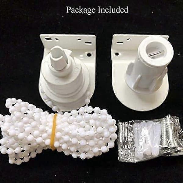 30mm Roller Blind Repair Kit Replacement Parts with Metal Brackets & Ball Chain