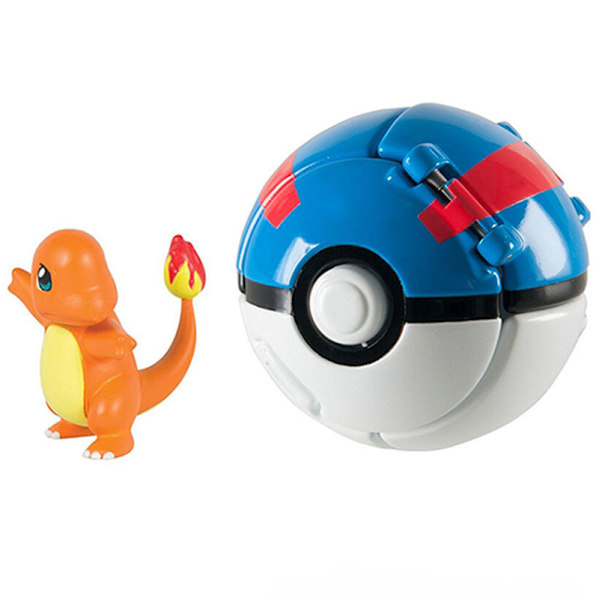 Flip Pet Eksploderende Poké Ball Mini Dock + Fangstballer 3