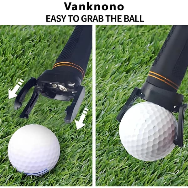 6 st golfbollsupplockare, vikbar gripklo för puttergrepp, golfare, svart