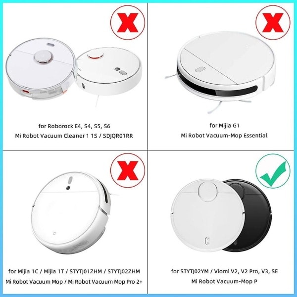 Perfekt tilbehør til Mi Robot Vacuum-mop Pro Stytj02ym Conga 3490 V2 Pro V3 Se Hoved Sidebørste Hepa Filt1 - Perfet