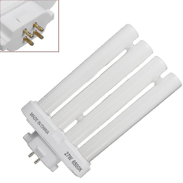 FML 27EX-N 27W 4-stifts fyrkantig energisparande kompaktlysrör 6500K 4 rader glödlampa{HH}