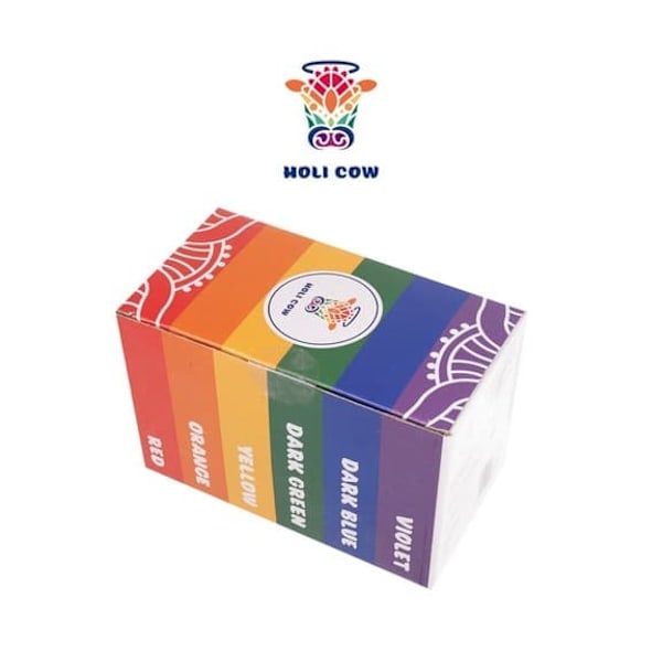 Holi Fargepulver / Festival Pulver - 6x100g