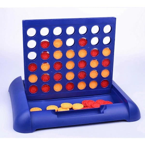 CONNECT 4 - Klassisk fire på rad-spill - Brettspill og leker for barn, gutter, jenter - Alder 6+
