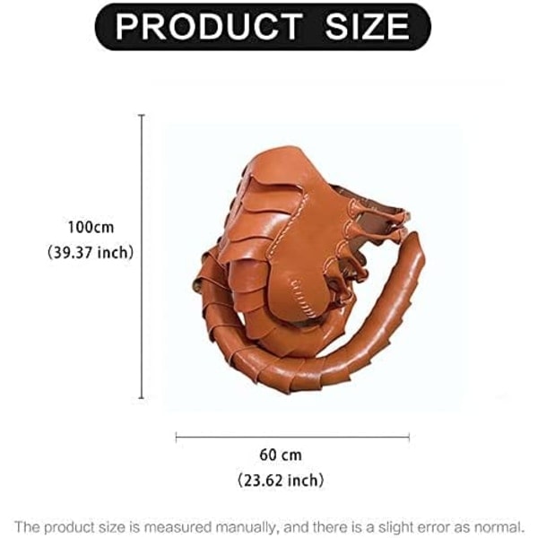 Facehugger Handsydd Lädermask Skräck Halloween Alien Kostym Läder Skorpion Mask Läskig Cosplay Pro