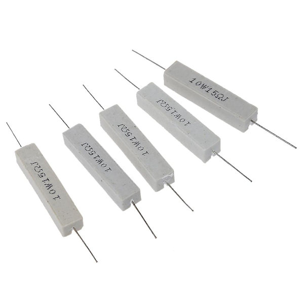 TS-5 stk. 10w Watt 15 Ohm 5% Trådviklet Keramisk Cementmodstand