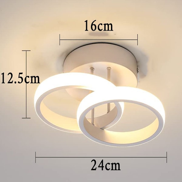 LED taklampe, taklys, 18W, moderne