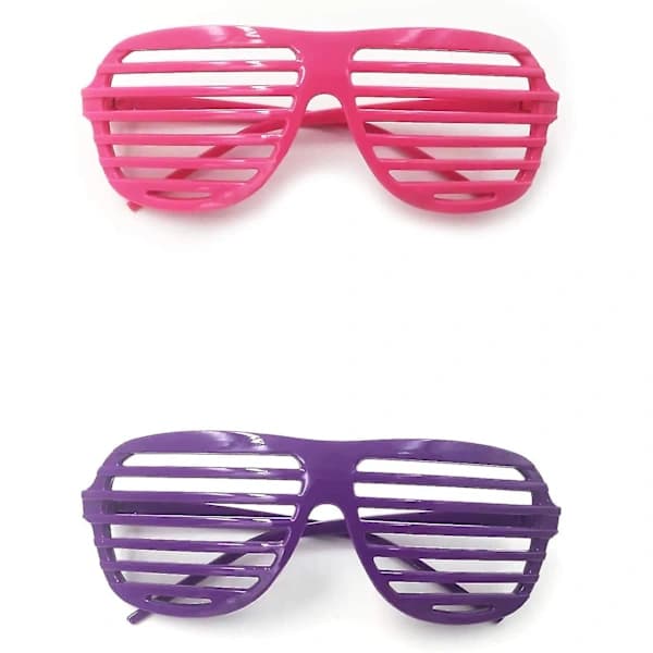 8 Par Festbriller Neonfarvede Shutterbriller