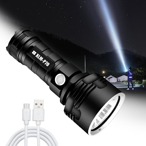 Superstark Uppladdningsbar Ficklampa XLM-P70 345