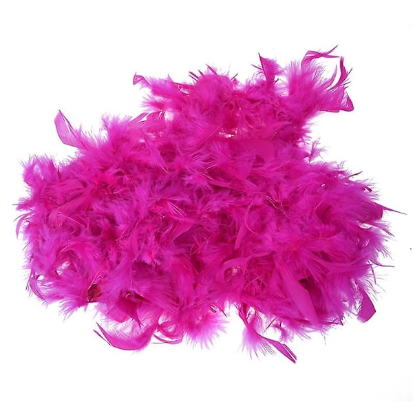 TS-2 stk. 2m Fjerboa Fluffy Håndværk Kostume Udklædning Bryllupsfest Hjemmeindretning (hot Pink & Pink)