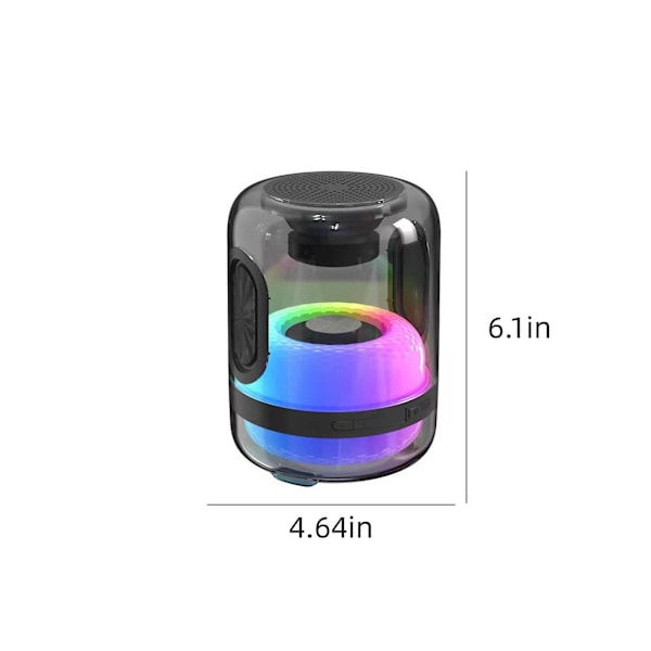 Fullskärms LED-färgade lampor Trådlöst Bluetooth-ljud Utomhus Bärbar Bil Subwoofer Bluetooth-högtalare