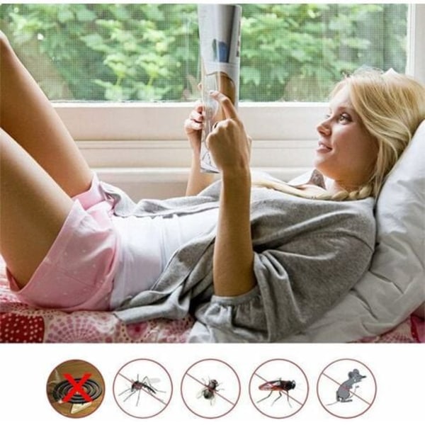 TS-Myggenet til Vindue, Myggenet, 3 Stykker 150 cm x 200 cm Beskyttelse Mod Insekter til Vindue, Myggenet til Vindue, Sæt