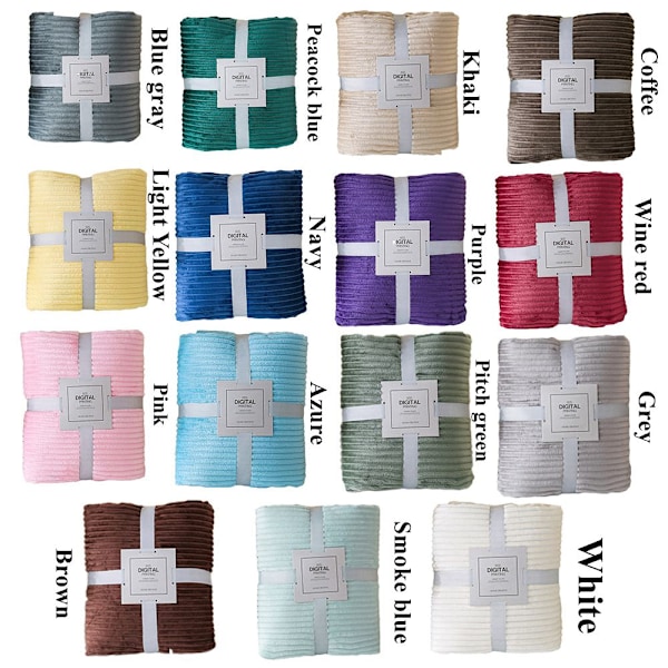 100*70cm Tæppe Kast KHAKI KHAKI