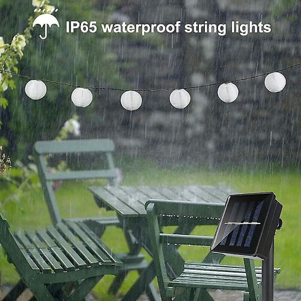 Solar LED Lykta Ljusslinga, IP65 Vattentät 2