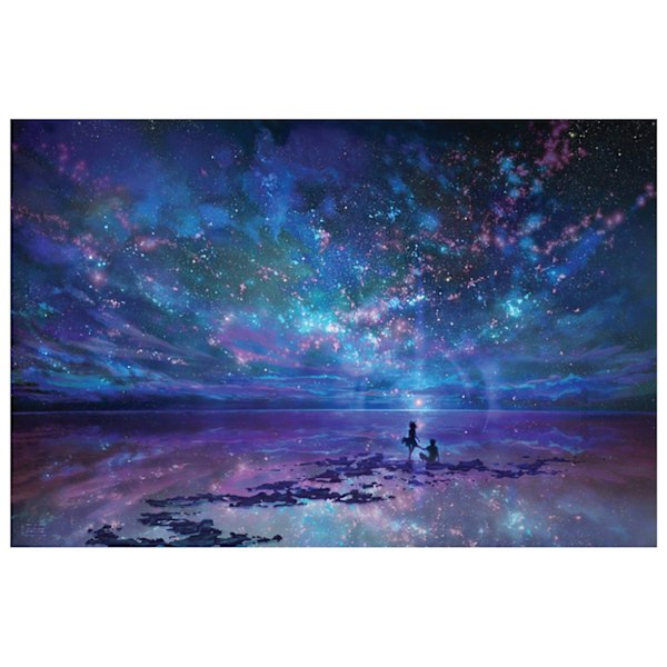 TS-Fantasy Stjerne Puzzle 1000 Brikker Voksen Dekompressionspuslespil 1000 Brikker Træ Høj Opløsning Pu