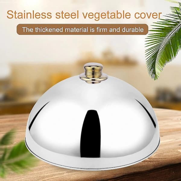 Rostfritt Stål Kupol Mattskydd Bord Mattskydd Mattskydd Västerländsk Restaurangskydd Teppanyaki Dis-dwdz silver