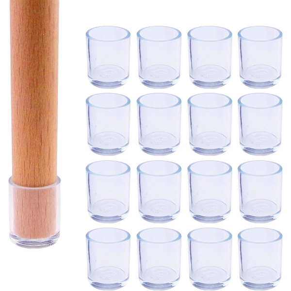 16-pack silikonstolskydd, rund diameter: 1