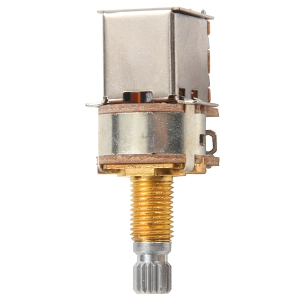 TS-A500k Potentiometer Tryck-Drag Strömbrytare Splinead Dpdt Pot Axel 25mm Elgitarr Ton Volym Delar