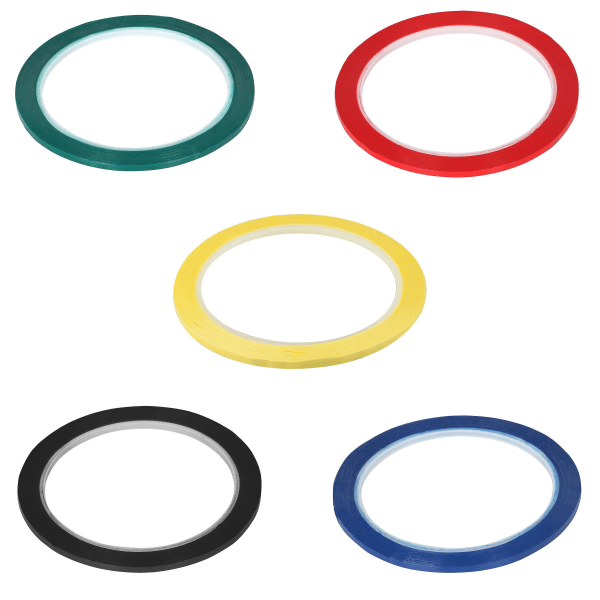 5-pack Whiteboardtejp Självhäftande Rulle - Rutnät Multicolor