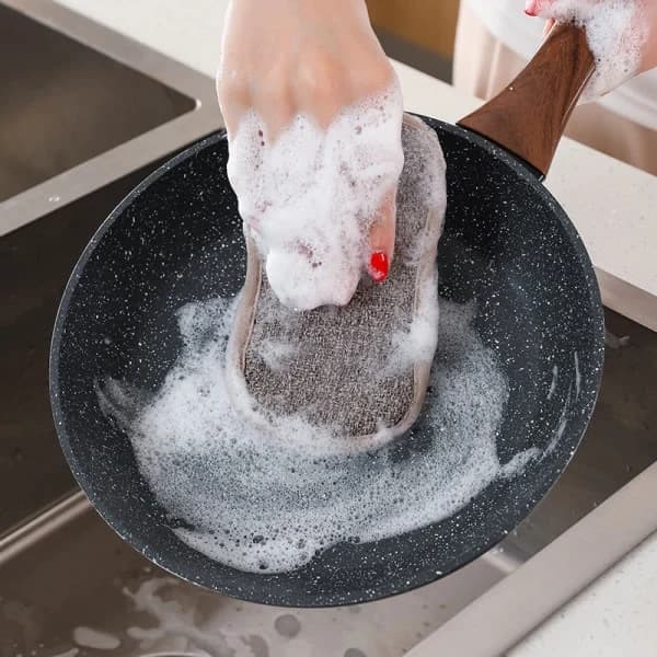 Sett med 8 vaskbare mikrofiberkluter, perfekte for non-stick panner