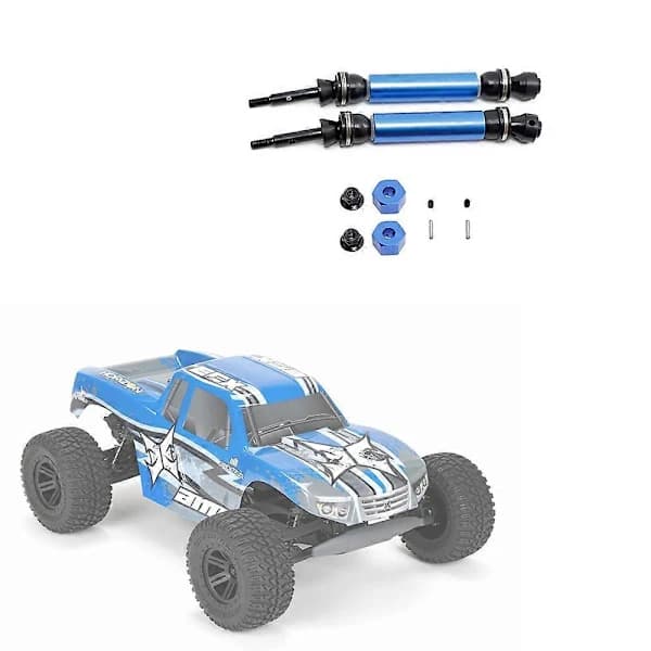 2 stk. Bageste Drivaksel CVD til 1/10 ECX 2WD Serie RC Bildele, 2 Blå