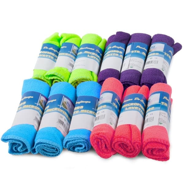 12-pack Mikrofiberdukar / Rengöringsdukar - 27x29 cm