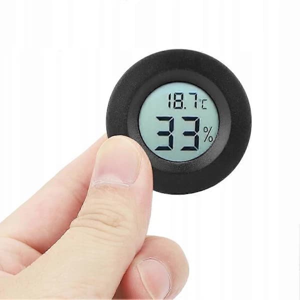 Trådløs Termometer Elektronisk Hygrometer Sort