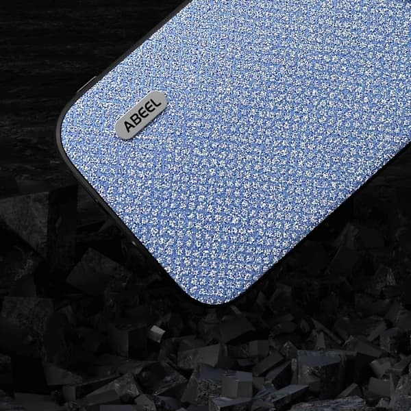 Timanttimusta reunuspuhelinkotelo iPhone 14:lle