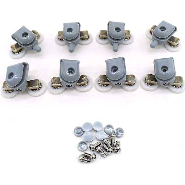 8-pack Dubbla Duschdörrrullar 23 mm Diameter Badrumsreservdelar