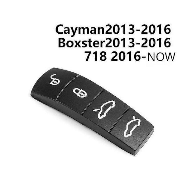 Bilnyckelskydd i gummi för Porsche Panamera Cayenne Macan Taycan Boxster 718 911 fjärrkontroll silikon knappbyte (FMY)