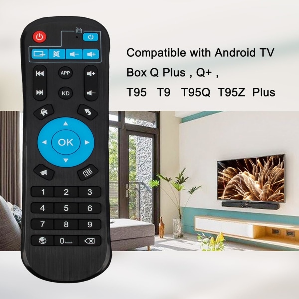 T95 MAX+ S905X3 set top box 4GB/64GB Android 9.0 Dual WIFI+BT 8k HD nätverksspel TV BOX Remote control only