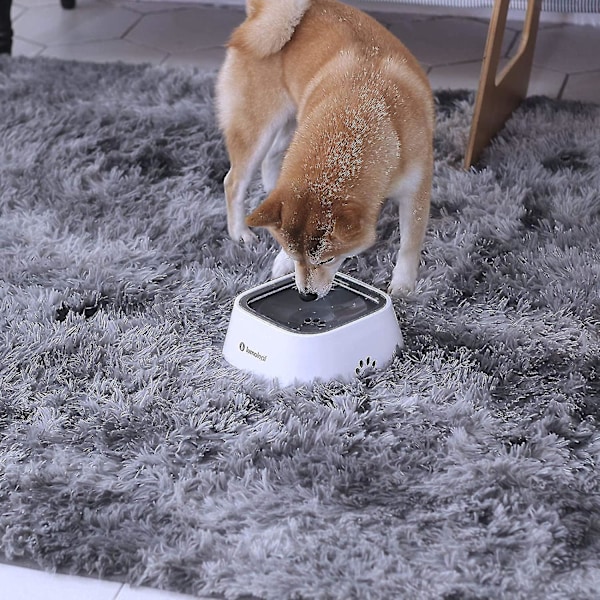 Hundvattenkopp, Spillfri Hundskål Husdjursvattenkopp 1000ml, Långsam Vattenmatare NIUNIU