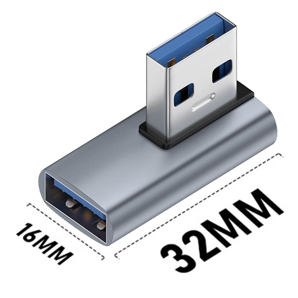 TS-10st USB-adapter A Hane Till A Hona, Mellanböj, Kontakt För Laptop Telefon Adapter Armbåge