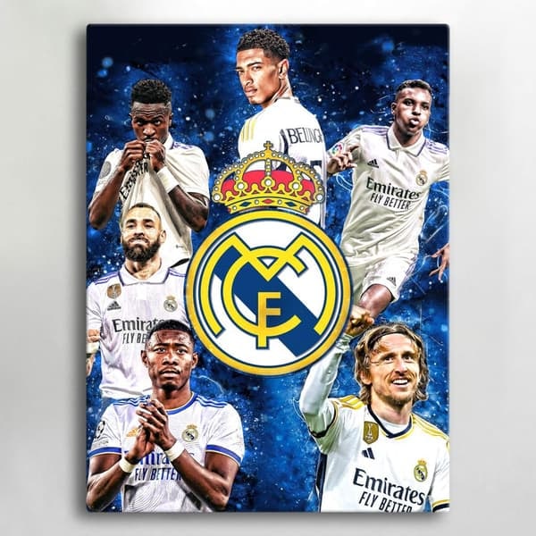 Kangastaulu / Taulu - Real Madrid - 40x30 cm - Canvas
