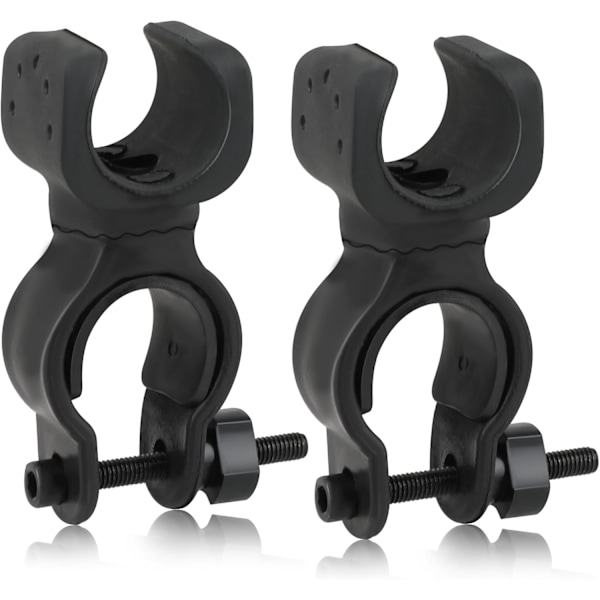 2 st Stödkäppshållare för Rollator, Universal Stödkäppshållare Rollator Tillbehör Stark Kryckor Stickfäste Vandringskäppshållare Tillbehör