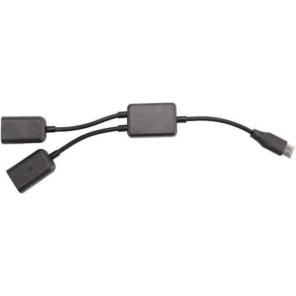 Typ C OTG USB Uros - Kaksois 2.0 Naaras OTG Lataus 2 Portin HUB-kaapeli Y-jakaja - Täydellinen