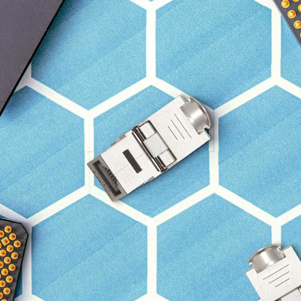 TS-12 stk. Rj45 Cat7 Cat6a Skærmet Zinklegering Modul Netværksstik Adapter 10gb Netværk