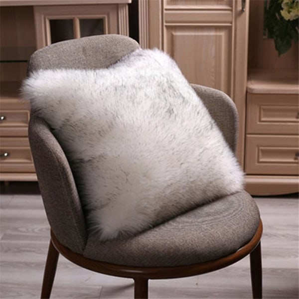 Dubbelsidig cover Dekorativt fluffigt kast Mongoliskt lyxigt fuzzy case Cover för sovrum och soffa
