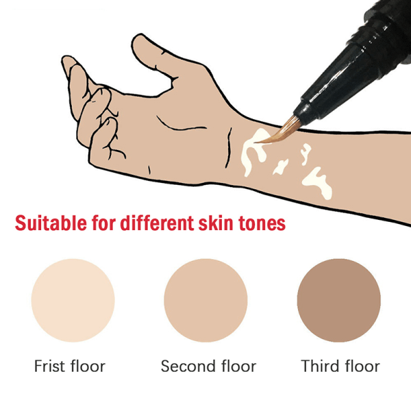 Vitiligo Dekkpenn Arr Fødselsmerker Vanntette Hvite Flekker