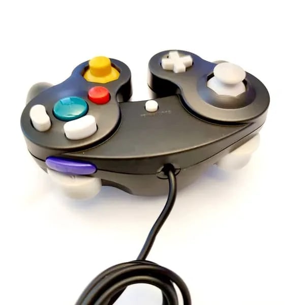 TS - Wii og Gamecube-kompatibel håndkontroller med vibrasjon