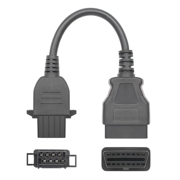 TS-ODB2 Adapter - Volvo 8 Pin Hunn til OBDII 16 Pin Hunn