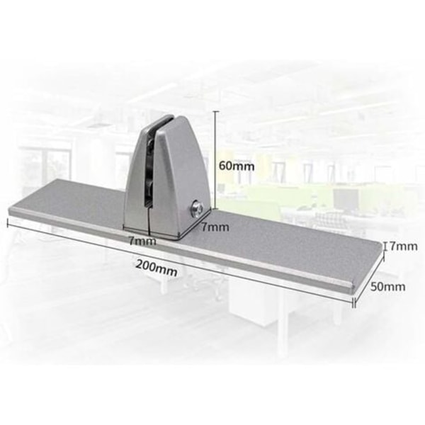 TS-Klämfäste för plexiglas, Bordsklämma för skydd mot spridning, Plexiglasfäste, Glasfäste, Klämfäste för akrylglas