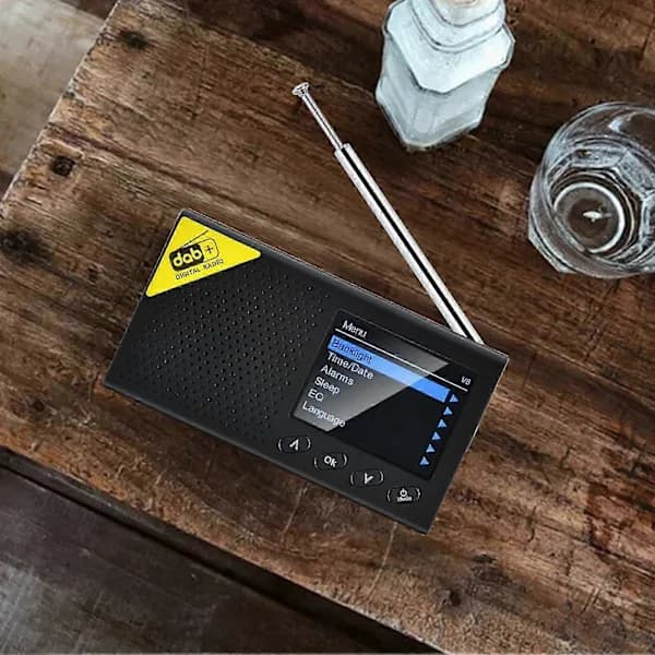 2.4 \" Bærbar DAB DAB+ Digitalradio FM Genopladelig Bluetooth Musikafspiller LCD ft